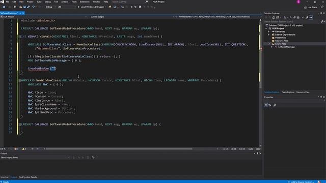 СОЗДАЁМ ОКНО  -  C++ WINAPI ЧАСТЬ #1
