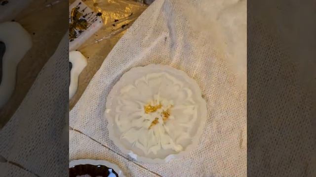 Эпоксидная смола/ костер в технике "цветы" смотреть онлайн