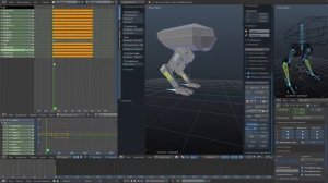 Анимация робота Blender