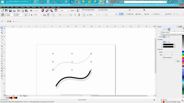Corel Draw Tips & Tricks Draw a curved with a rectangle or not смотреть онлайн