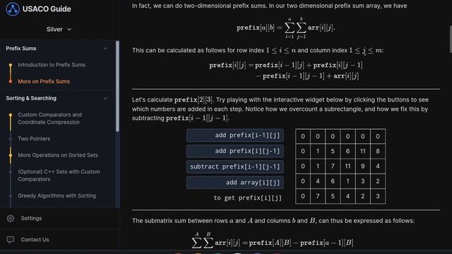 2D-Prefix Sum Algorithm | Competitive Programming Course | Episode 2