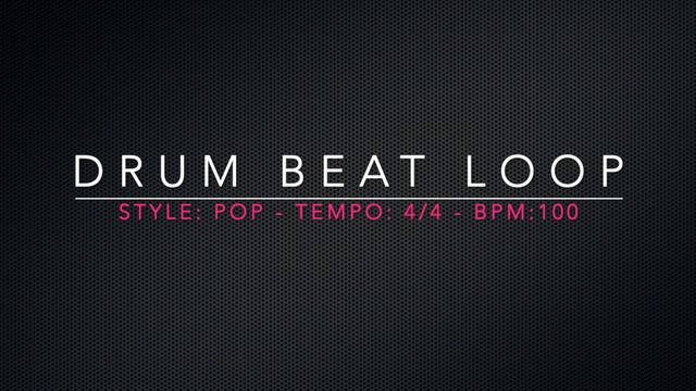 Drum Loop - POP 100 Bpm смотреть онлайн