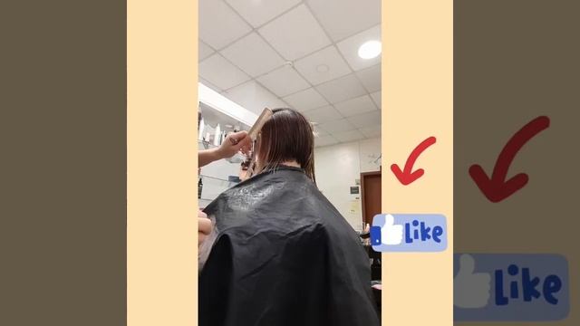 Окрашивание волос и стрижка на средний волос. смотреть онлайн
