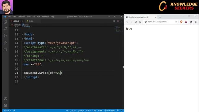 JAVASCRIPT: Operators:Arithmetic, Logical,  Relational, Assignment, Type Operators; PopUp Boxes
