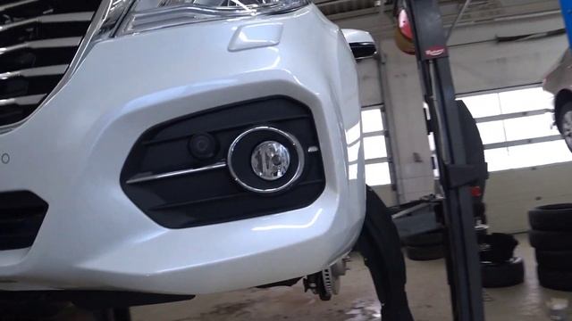 Как снять бампер на Haval H9 и поставить сетку