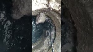 Забита чугунная труба полностью пробиваем Гидродинамикой