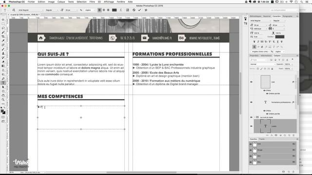 [TUTO] COMMENT CRÉER TON CV DE GRAPHISTE AVEC PHOTOSHOP CC смотреть онлайн