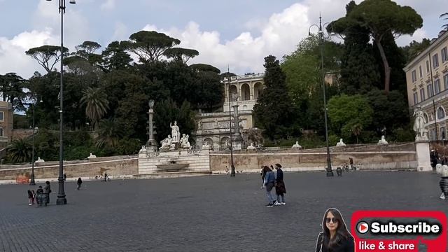 THE LARGE URBAN SQUARE PIAZZA del POPOLO #travelvlog#romeonitslockdowndays смотреть онлайн