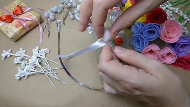 Как сделать нежный ОБОДОК для волос DIY