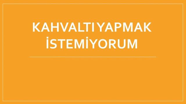 Глагол Хотеть  istemek Турецкий для начинающих