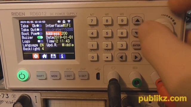 Функции и работа через WiFi в блоке питания RD6012W смотреть онлайн