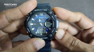 Casio AEQ 120W 2AV Men's Analog Digital Quartz Watch In Black Resin Band Review