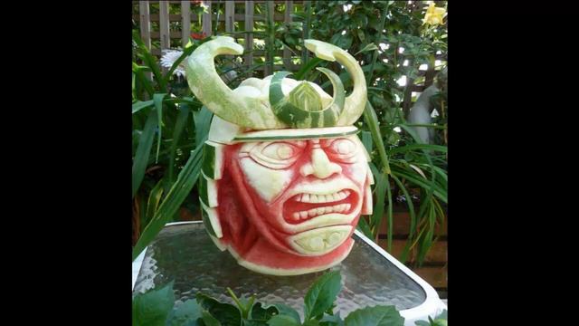 скульптуры из арбуза    3 смотреть онлайн