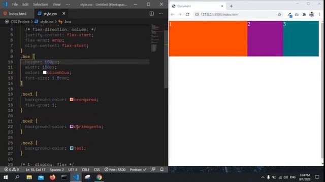 CSS 3 Kurdish Course Flexbox #3/3 - 16