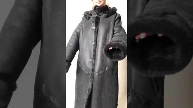 Дубленка женская TISSAVEL совершенно новая за 15500 ₽, капюшон отд.норка цв.черный р.56-58 /11884/ смотреть онлайн