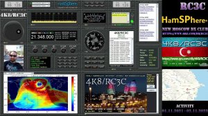 4K8/RC3C - HamSphere - Enjoying pileups, new A9/CX6TU, CW QSO on HF bands