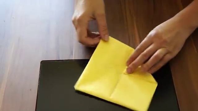Как красиво сложить салфетки.Цветы из салфеток.Servietten Falten Lotos Blumen Origami Flower