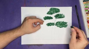 Как нарисовать Дерево - Сосна  Легко | Рисование для детей