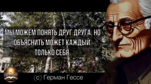 Герман Гессе - мудрые слова, которые поражают своей точностью.  Мало кто ЭТО ЗАМЕЧАЕТ!