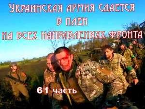 61 часть .Украинская армия сдается в плен на всех направлениях. 61 часть.