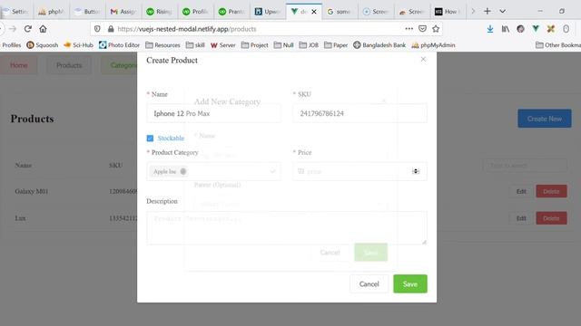 Vuejs Nested Modal (Create On The Fly)
