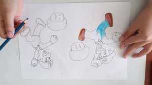 Как нарисовать Mario