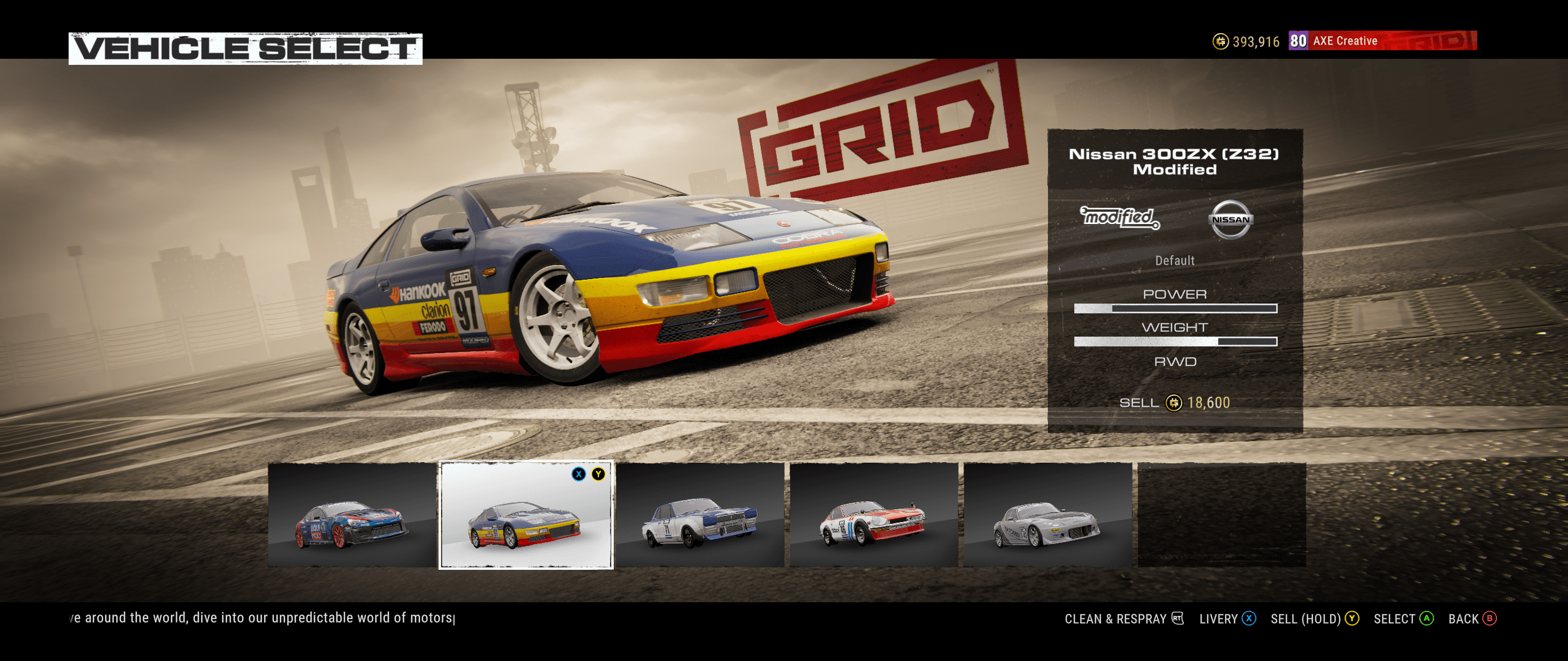 GRID (2019) - Nissan 30ZX (Z32)