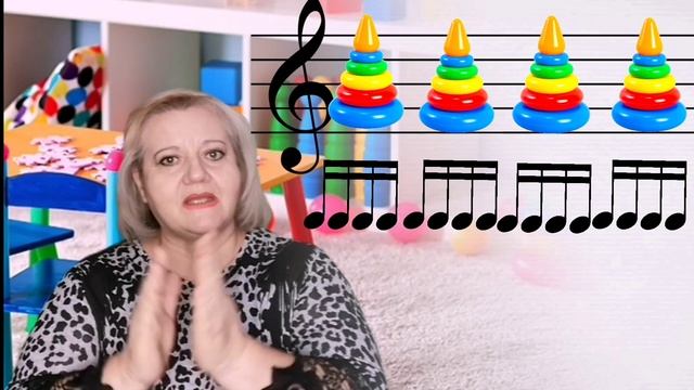 Ритм-игра "Послушай и повтори" на развитие чувства ритма. Музыкальная грамота. Длительности нот.
