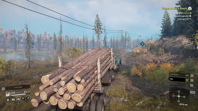 SnowRunner   79 3   Timber at Arms Reach    Deliver to the Sawmill Long Logs смотреть онлайн