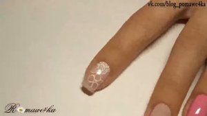 Роспись ногтей акриловыми красками