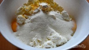 Ленивые вареники с творогом на манке