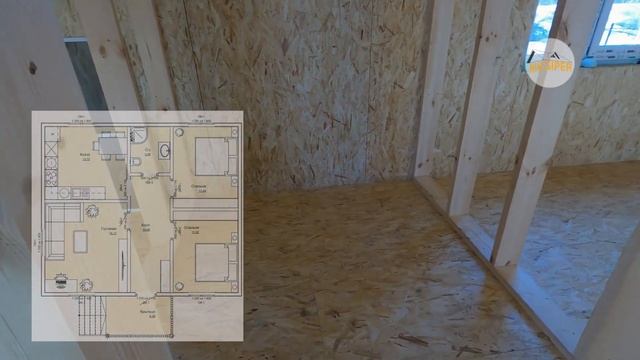 Дом из СИП панелей 9на8. Обзор и отзыв заказчика.