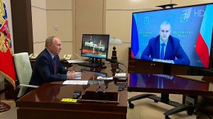 Поддержку участников спецоперации, а также развитие Крыма президент обсудил с Сергеем Аксеновым