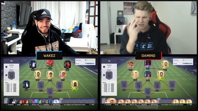 FIFA 18: OTW SALAH Squad Builder Battle 😱💎Ultimate Team Wakez vs Fifagaming 🔥 смотреть онлайн