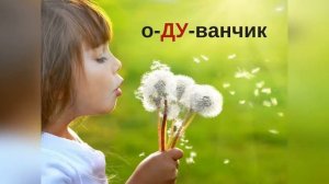 Происхождение слов. Одуванчик.