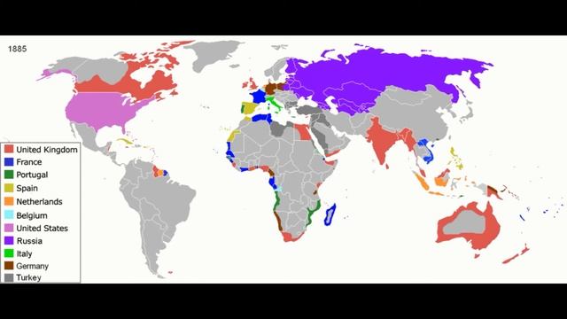 История мировой колонизации  Период с 1492 по 2008.