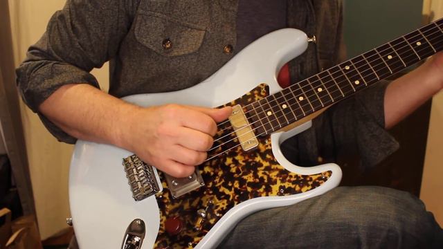 Waterslide Guitars Sonic Blue Hardtail Coodercaster w/Mojo Lap Steel+DeArmond-Spec Gold Foil Pickup смотреть онлайн