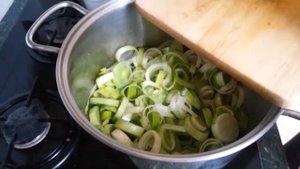 Суп из лука-порея, суп-пюре, крем-суп.