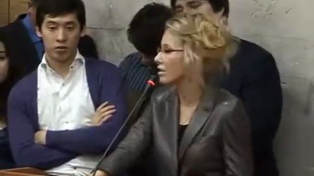 Блестящее выступление Ксении Собчак в МГИМО. Студенты в восторге!