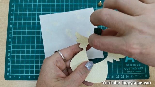 Ангел. Роспись деревянной заготовки.