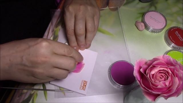 Тонировка розы пудрой PAN PASTEL. МК от Риты.ROSE painted PAN PASTEL