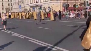 Крестный ход Александра Невского в Санкт Петербурге