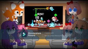 DDLC React To Monika Exe VS Sonic Exe FNF (3/3)