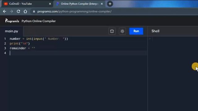 How to create decimal number to Binary Converter Application Using Python - #2ndpythonproject