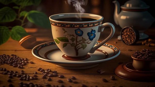 Позитивный утренний джаз - Спокойный фоновый кофе и эфирная босса-нова для хорошего настроения,учеб смотреть онлайн