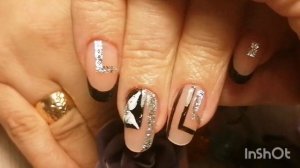 Коррекция ногтей верхними формами полигелем.