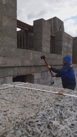 Краш-тест арболита на объекте