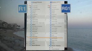 Обзор Поезд Электричка в Пинеда-де-Мар из Барселоны Испания