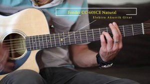 Fender CC 60SCE Natural Electric Acoustic Guitar