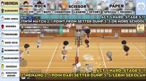 HAIKYUU TOUCH THE DREAM JP - EASILY 3 STAR ACT 4 UNTIL ACT 6 HARD MODE